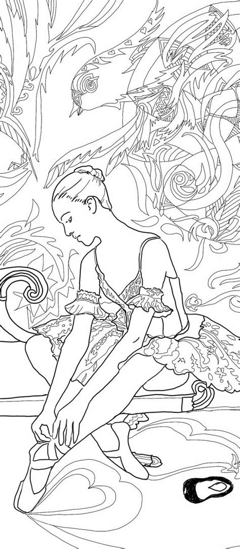 Would you like to visit your local site? Digital Coloring Page Ballerina Printable Dance Ballet by ...