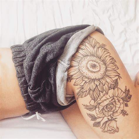 Moreover, you have to be certain that your design reflects your utter desire for the tattoo. Floral tattoo. Thigh tattoo. Feminine tattoo. Kowhai ...