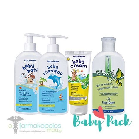 Our sensitive baby bath wash gently cleanses delicate skin without dehydrating or interfering with the skins natural ph levels. Frezyderm Baby ΠΑΚΕΤΟ Cream, Bath, Oil & Shampoo ...