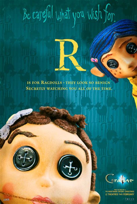 Death wish, w o d ; All the 'Coraline' Alphabet Movie Posters — GeekTyrant