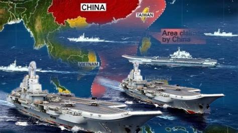 Hampir seluruh wilayah laut china selatan diklaim china. MILITER 4 NEGARA BERSATU MELAWAN CHINA DI LAUT CHINA ...