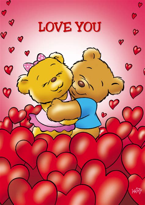 Download valentijnskaart apk 1.3 for android. Valentijnskaart liefde beren tussen harten | Kaartje2go
