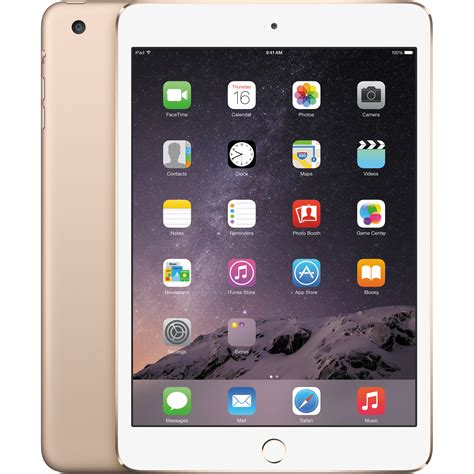 Apple ipad mini (2019) tablet. Apple 16GB iPad mini 3 (Wi-Fi Only, Gold) MGYE2LL/A B&H Photo