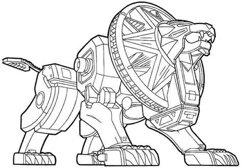 105 power rangers printable coloring pages for kids. Awesome Lion Zord Coloring Page - Free Printable Coloring ...