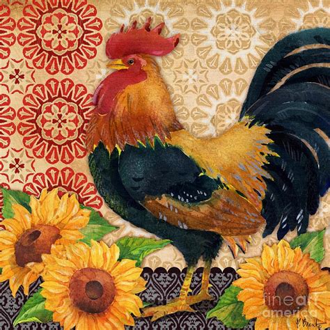 From offering a drink upon your arrival to placing a steamed towel on. Roosters and Sunflowers II Painting by Paul Brent