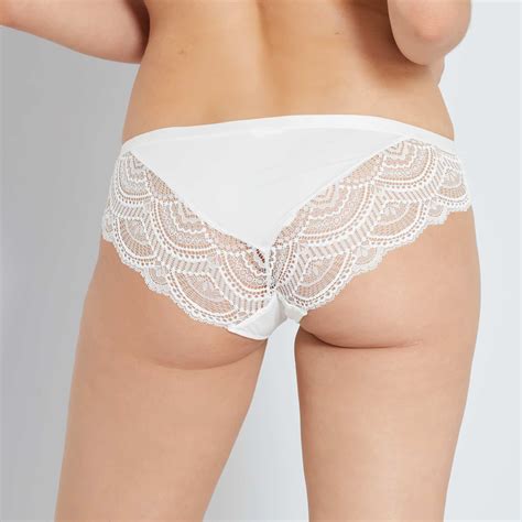 La livraison à domicile est effectuée sans contact. Culotte, shorty, string Femme | Culotte dentelle détail ...