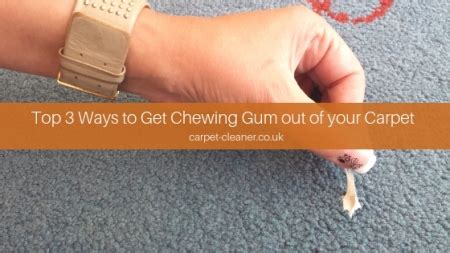 Pick at the remnants of the gum with your fingernails. Top 3 Ways To Get Chewing Gum Out Of Your Carpet | Blog PostsO