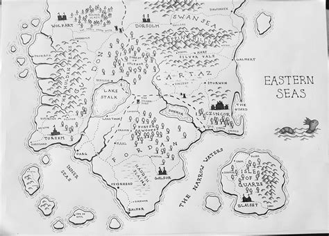 [Region Map] My attempt at drawing fantasy maps. : FantasyMaps