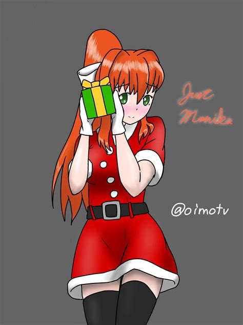 Tag your photos with #seesantamonica for a chance to be featured! Santa Monika wants to open her present! (by @oimotv on Twitter) : DDLC