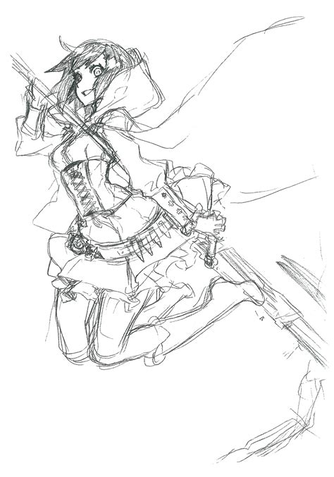 Roleplay/rwby crimson sands and crimson waters. Image - RWBY rough drawing works by Shirow Miwa 14.jpg ...