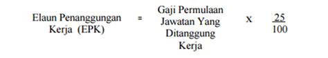 Elaun pemangkuan ialah perbezaan di antara gaji permulaan (p1t1) dalam jadual matriks gred jawatan yang dipangku dengan gaji hakiki pegawai. Contoh Pengiraan