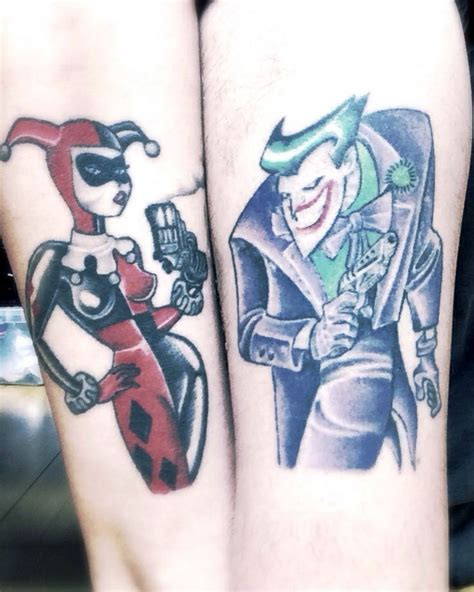 Harley quinn is a dc comic book character that hangs with the joker. Harley Quinn And Joker Tattoos For Couples ~ Batman Tattoos