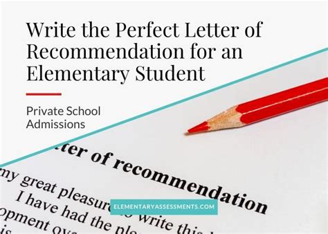 The main objective of this letter is to help the students that excel their academics. How to Write a Letter of Recommendation for An Elementary ...