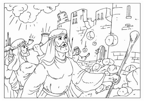 Book of joshua free coloring pages for kids sunday school. Walls Of Jericho Coloring Page Awesome the Jericho Walls ...