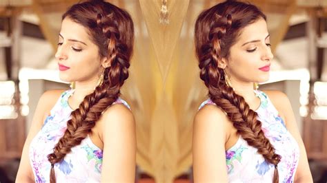 Traditional hairstyles are aways easy simple & time. Hairstyle For Medium To Long Hair for Prom, Party | Indian ...