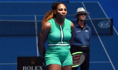 Serena williams reacts during the match against romania's simona halep in the fourth round at the 2019 australian open. Serena Williams not happy and answers 'NO COMMENT' to one ...