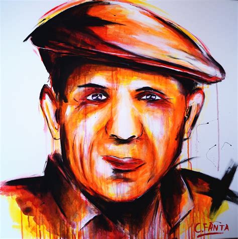 Gewählt hatte ich vor paar wochen, das thema, pablo picasso kubismus. Picasso abstrakt C. FANTA Bild ORIGINAL Kunst Leinwand ...