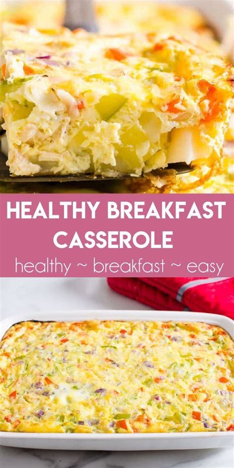 This recipe was adapted from this breakfast casserole recipe at kalyn's kitchen. This Healthy Breakfast Casserole is delicious, easy and ...
