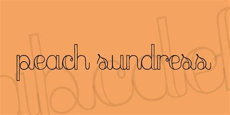 Nickainley is a monoline script font. Download peach sundress Font · Free for commercial use · a ...