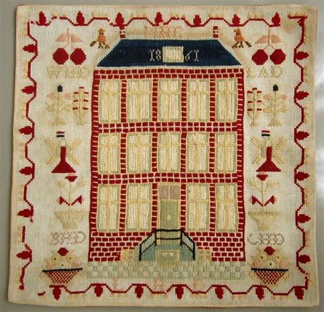 Cross stitch chart barn signs folk art folk art pennsylvania dutch art decorative painting cross stitch patterns barn art. Dutch 1861 | Cross stitch samplers, Antique samplers ...