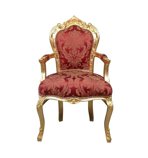 Liang & eimil pitch black & gold altro occasional chair. Golden Baroque armchair and Rococo red fabric-baroque ...