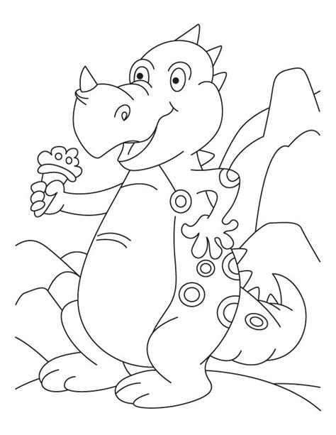 Pusheen drummer coloring page online. Rhinoceros eating ice cream coloring pages | Download Free ...