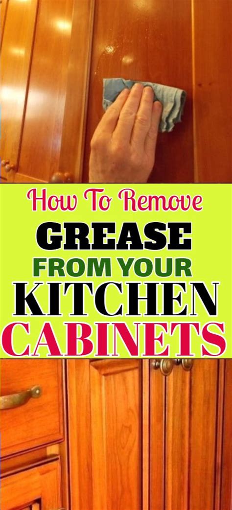 Most cabinet types, including metal, plastic laminate, painted wood, and vinyl cabinets, can be cleaned with a solution of liquid dish soap and warm water. How To Remove Grease From Wood Cabinets Without Damage ...