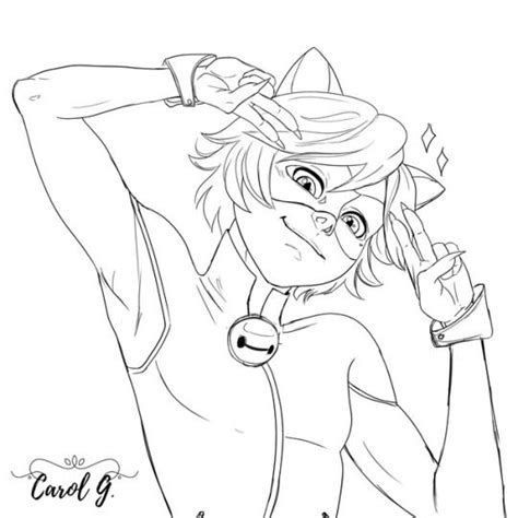 How to draw and color ladybug marinette , adrien cat noir, and kwami tikki, plagg. Miraculous Ladybug Coloring Pages Cat Noir - kidsworksheetfun