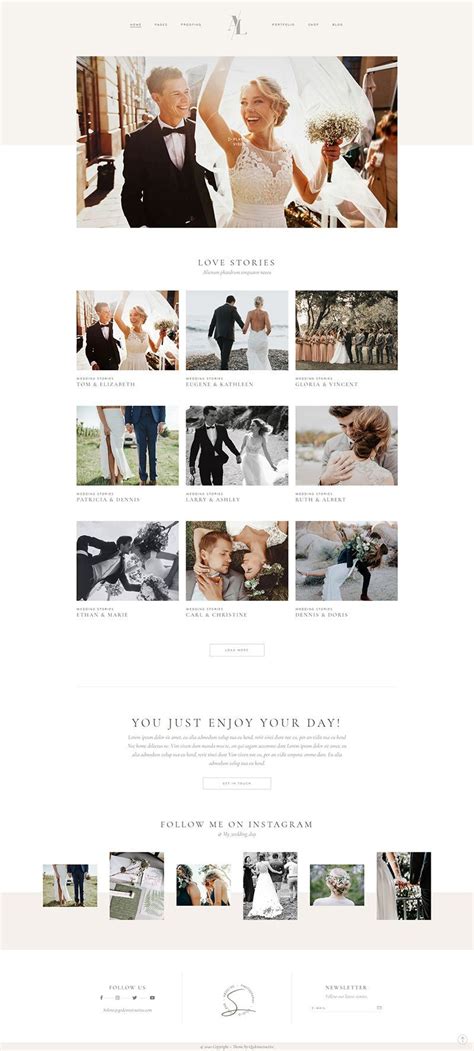 Then, once you've brushed up on wedding style and theme vocab, take the knot's style & vision quiz to get personalized inspiration and practical ideas that'll help make your dream wedding a reality. Solene - Wedding Photography Theme | Wedding photography website, Wedding photography ...