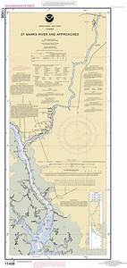 St Marks River And Approaches Nautical Chart νοαα Charts Maps
