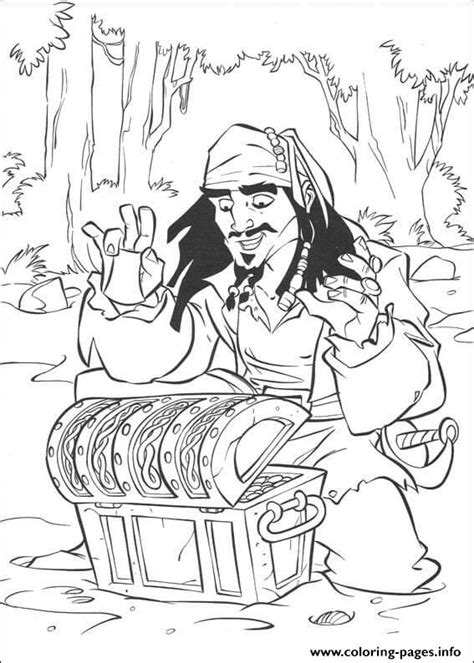 Printable pirates of the caribbean coloring page coloringanddrawings.com provides you with the opportunity to color or print your pirates of the caribbean drawing online for free. Jack Finds The Treasure Pirates Of The Caribbean Coloring ...