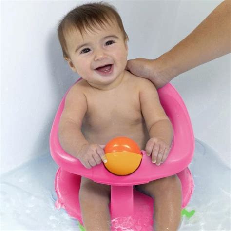 Pick up a new favourite for just £10. Safety 1st Swivel Bath Seat Pink - Baby Boom