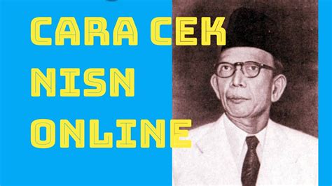 Nah cara ini salah satu cara termudah selain dari website. Cara cek NISN Online (Nomor Induk Siswa Nasioanal) - YouTube