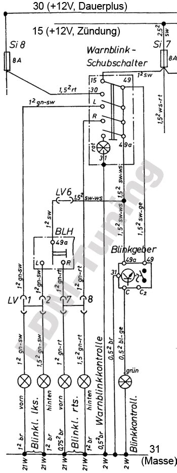 Duhy a neduhy multicar elektroinstalace sv tlu ka. Warnblinkschalter 12 V in Trabant 601 > Ersatzteile ...