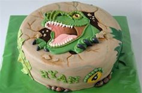 Tyrannosaurus dinosaur silicone mold resin clay fondant chocolate cake decor art. Dinosaur Cake Asda