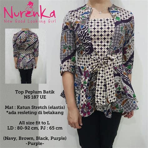 Www.topkeren.com baju kemeja hem polkadot wanita. 80 Desain Baju Endek Kerja | Desaprojek
