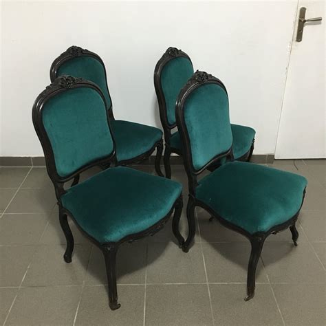 Experience online shopping with a wide range of dining chairs & benches and enjoy ✓ free. Antique Napoleon III Velvet Dining Chairs, Set of 4 for ...