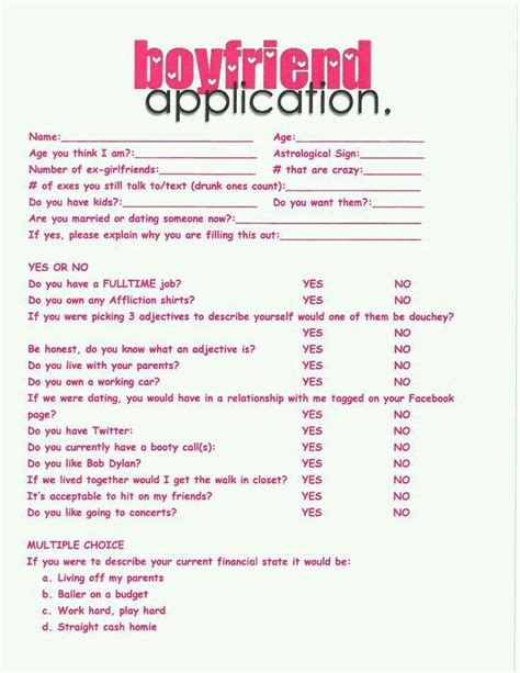 Application is approved, automatic disqualification will result. Friendship applications | Boyfriend application, Best ...