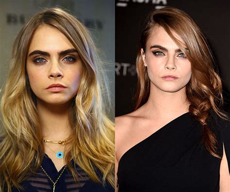 What do you think their hair says about them? Cara Delevingne ditches blonde locks and becomes brunette