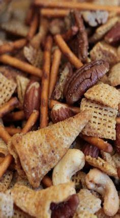 Texas trash is the perfect party mix for snacking on while watching football playoffs. TEXAS TRASH | Snack mix recipes, Chex mix recipes, Salty snacks