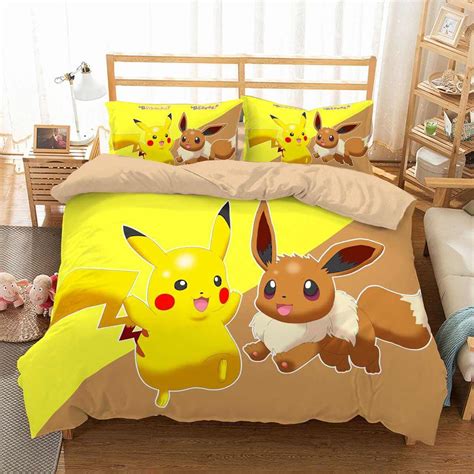 These pictures of this page are about:3d pokemon bedding. 3D Customize Pokemon Go Bedding Set Duvet Cover Set ...