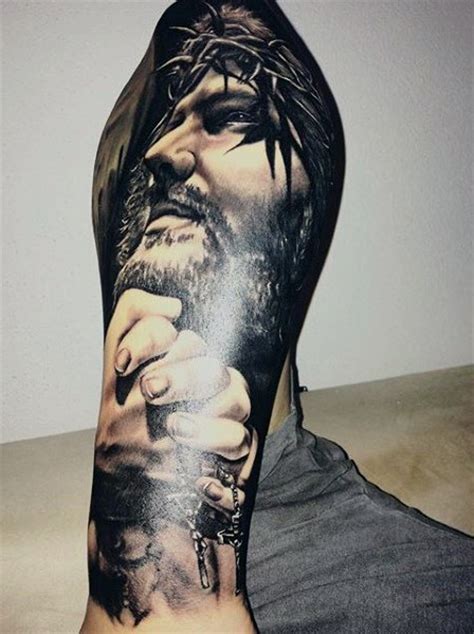 We did not find results for: Realistic style black and white forearm tattoo of Jesus ...