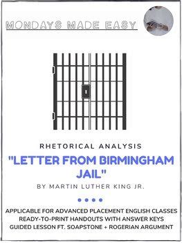 A key to strong persuasive writing the ability to dissect and validate, or debunk, other arguments. Letter From Birmingham Jail Worksheet Answers - worksheet