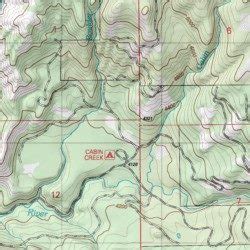 Cabin creek is located on the south bank of the. Cabin Creek Campground, Idaho [Council Mountain USGS ...