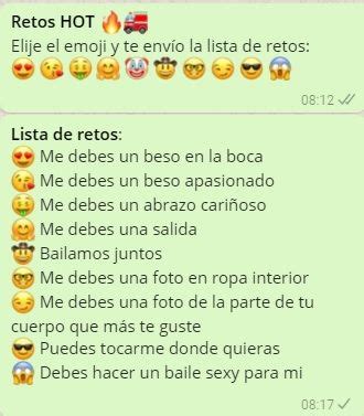 Juegos calientes de whatsapp : Cadenas de retos HOT para WhatsApp | Juegos para Whatsapp ...