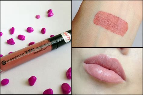 Essence xxxl longlasting lipgloss matt effect in silky red sunglight and flash swatches. Блеск для губ Essence Xxxl Longlasting lipgloss в оттенке ...