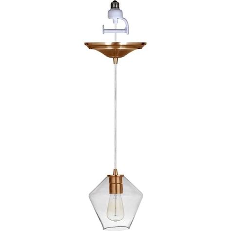 Worth home products instant pendant light for shades single light 10 wide instant pendant with clear glass shade. Worth Home Products PBN-6651-0750 Instant Pendant Recessed ...