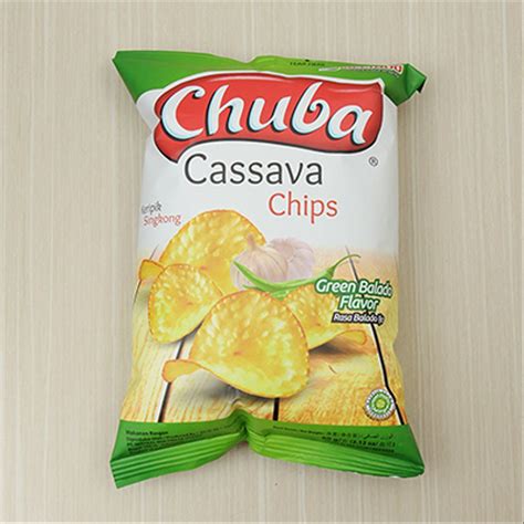 Kupas singkong dan cuci bersih iris tipis singkong dengan menggunakan alat pengiris rendam dalam air yang berisi garam dan sedikit air kapur. CHUBA BALADO IJO 60GR | Shopee Indonesia