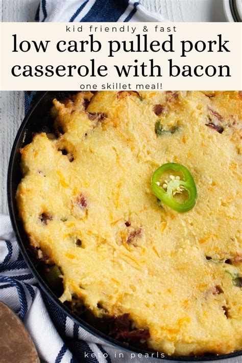 We would like to show you a description here but the site won't allow us. Pulled Pork and Bacon Keto Casserole | Keto In Pearls ...