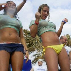 Dirty girls get wet and wild at the world famous mango deck in beautiful cabo san lucas baja california mexico. wet t shirt - Google Search | wet T-shirt | Pinterest